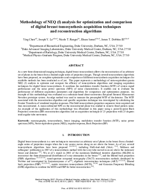 (PDF) Methodology of NEQ (f) analysis for optimization and comparison ...