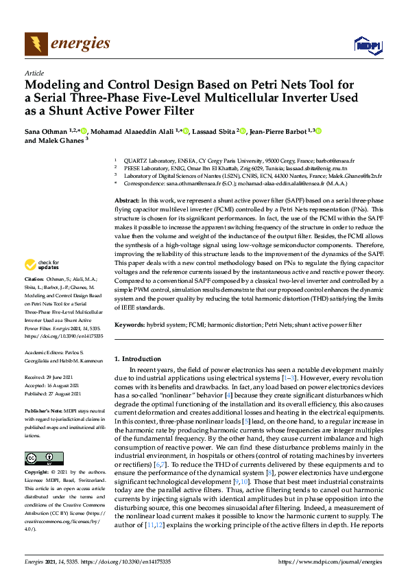 (PDF) Modeling and Control Design Based on Petri Nets Tool for a Serial ...