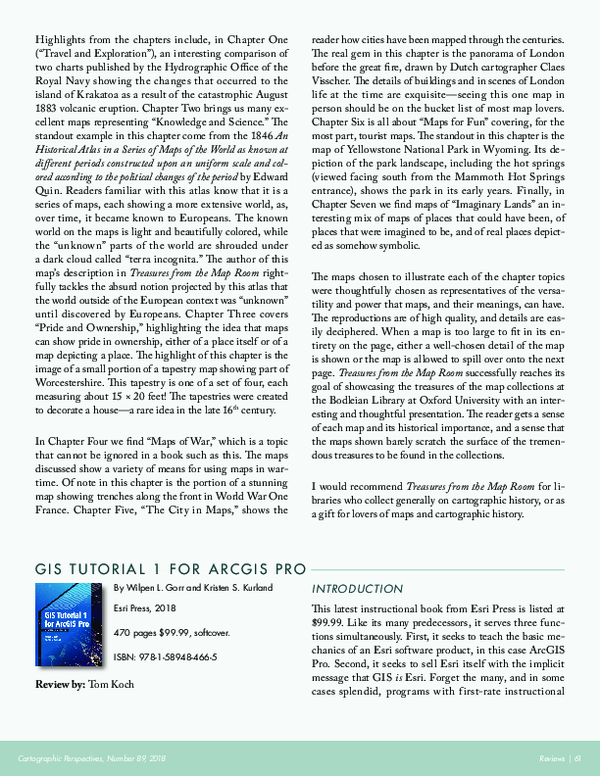 Pdf Review Of Gis Tutorial 1 For Arcgis Pro