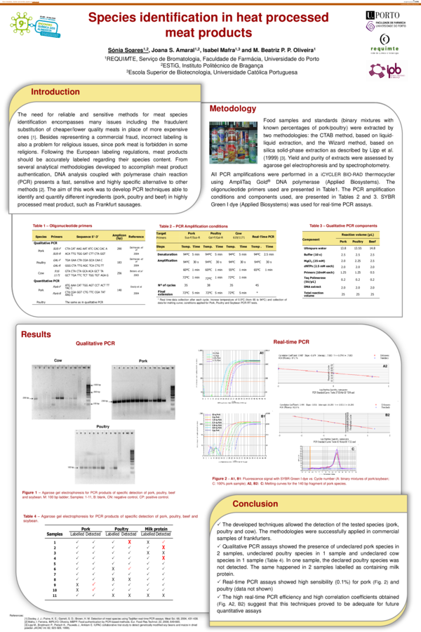 (PDF) Species identification in heat processed meat products