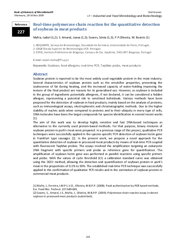 (PDF) Real time polymerase chain reaction for the quantitative detection