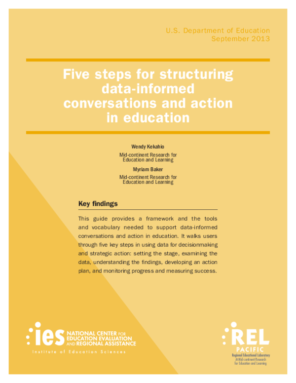 (PDF) Five Steps for Structuring Data-Informed Conversations and Action ...