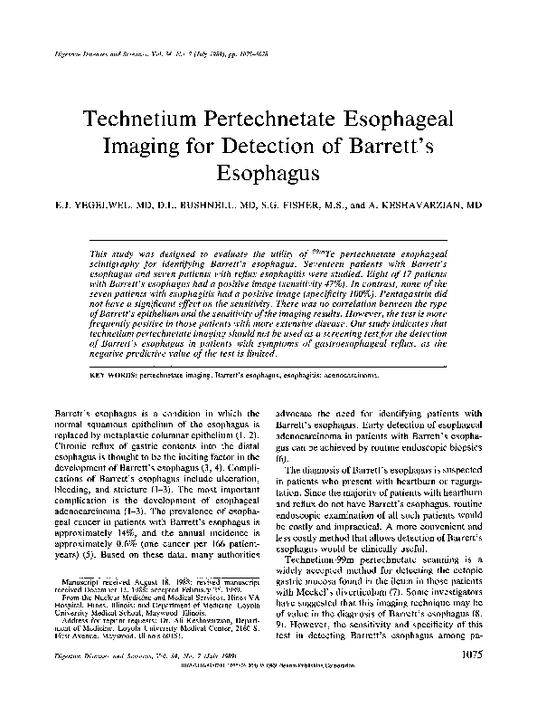 (PDF) Technetium pertechnetate esophageal imaging for detection of ...