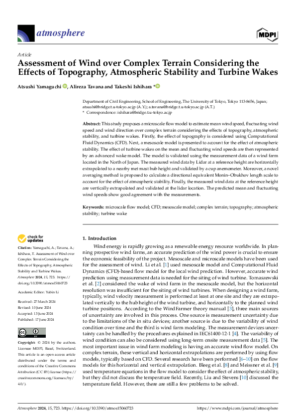 (PDF) Assessment of Wind over Complex Terrain Considering the Effects ...