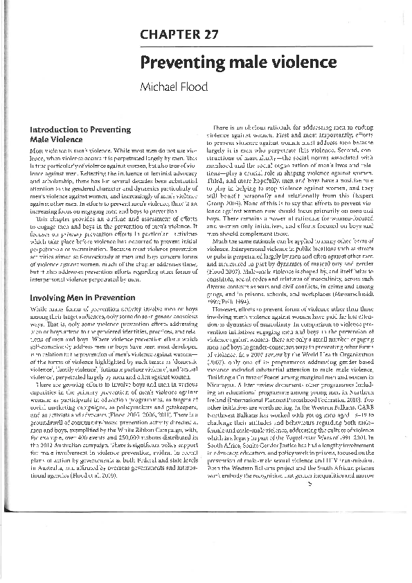 (PDF) Preventing violence against women and girls