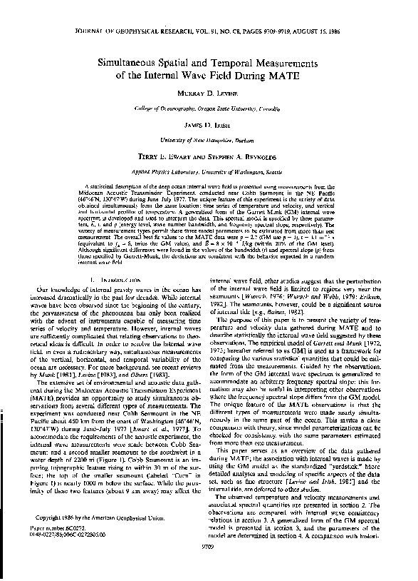 (PDF) Simultaneous spatial and temporal measurements of the internal ...