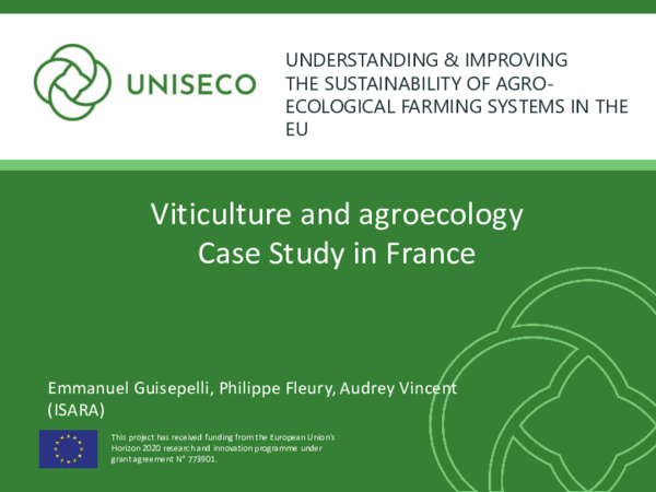 (PDF) UNISECO Case study France: Viticulture and agroecology
