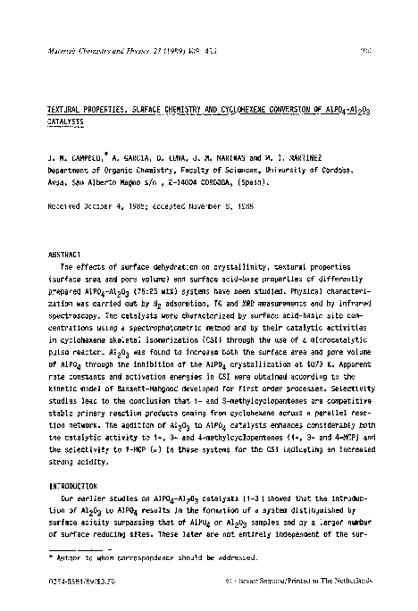 (PDF) Textural properties, surface chemistry and cyclohexene conversion ...