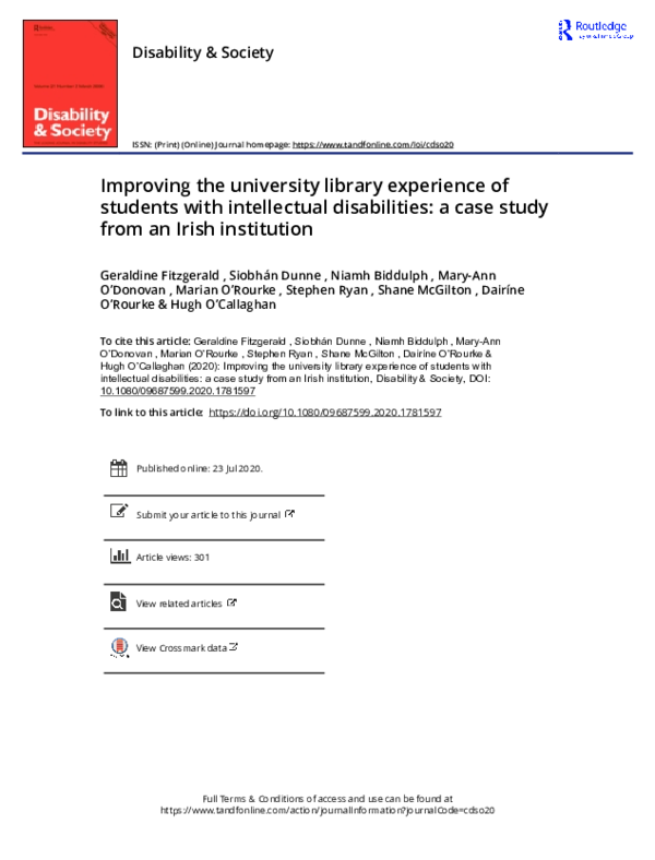 (PDF) Improving the university library experience of students with ...