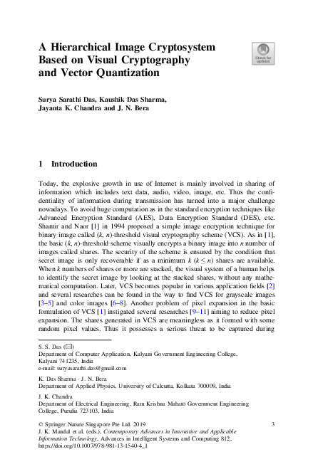 (PDF) A Hierarchical Image Cryptosystem Based on Visual Cryptography ...