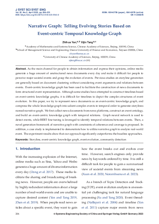 (PDF) Narrative Graph: Telling Evolving Stories Based on Event-centric ...