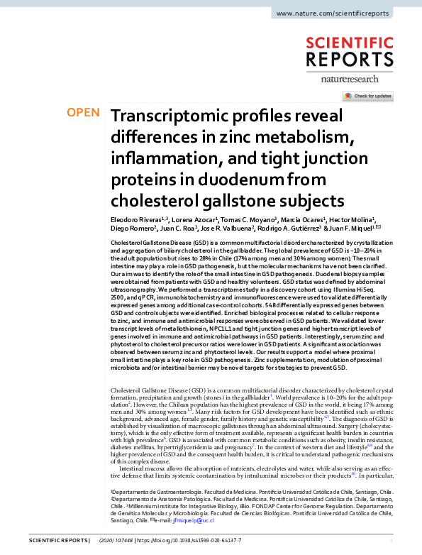 (PDF) Transcriptomic profiles reveal differences in zinc metabolism ...