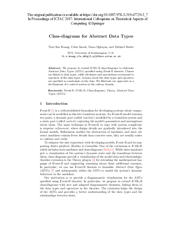 (PDF) Class-Diagrams for Abstract Data Types