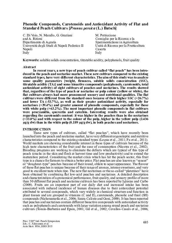 (PDF) Phenolic compounds, carotenoids and antioxidant activity of three ...
