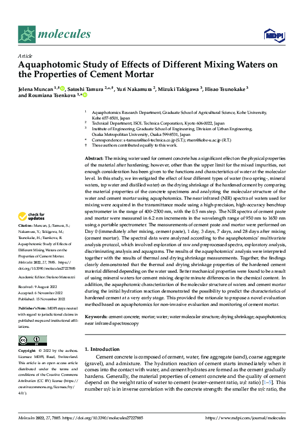 (PDF) Aquaphotomic Study of Effects of Different Mixing Waters on the ...