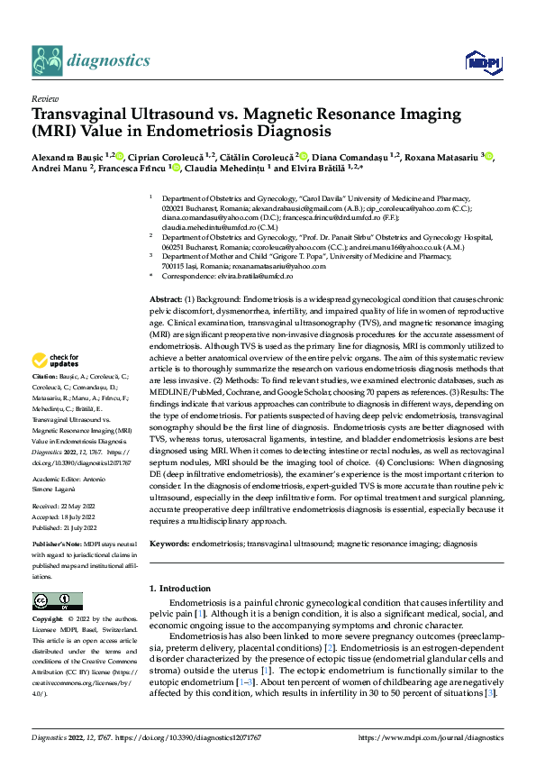 (PDF) Transvaginal Ultrasound vs. Magnetic Resonance Imaging (MRI ...