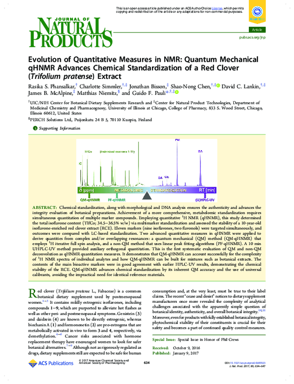 (PDF) Evolution of Quantitative Measures in NMR: Quantum Mechanical ...
