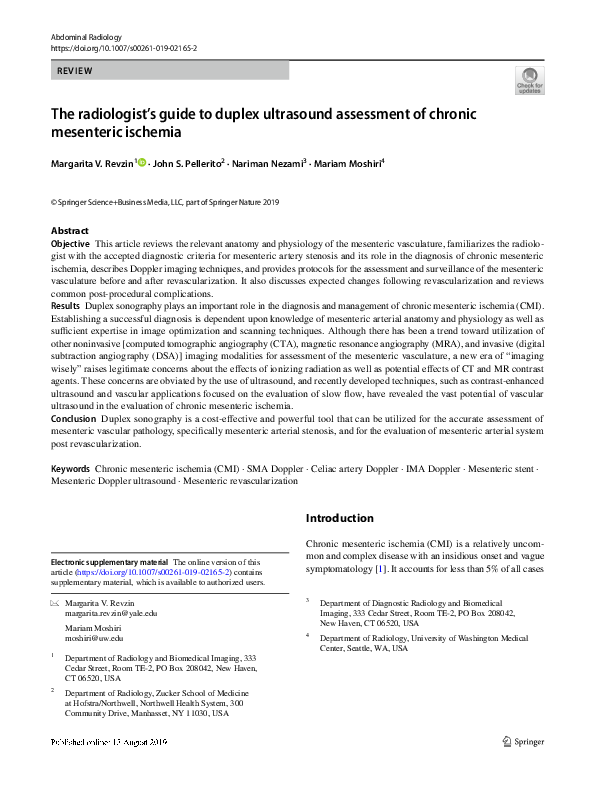 (PDF) The radiologist’s guide to duplex ultrasound assessment of ...