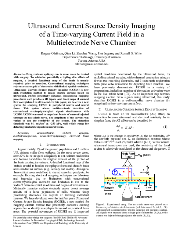 (PDF) Ultrasound Current Source Density Imaging of a time-varying ...