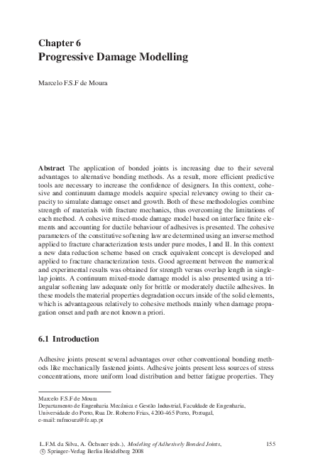 (PDF) Chapter 6 Progressive Damage Modelling