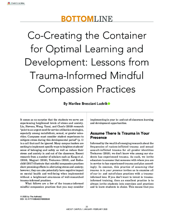 (PDF) Co-Creating the Container for Optimal Learning and Development ...