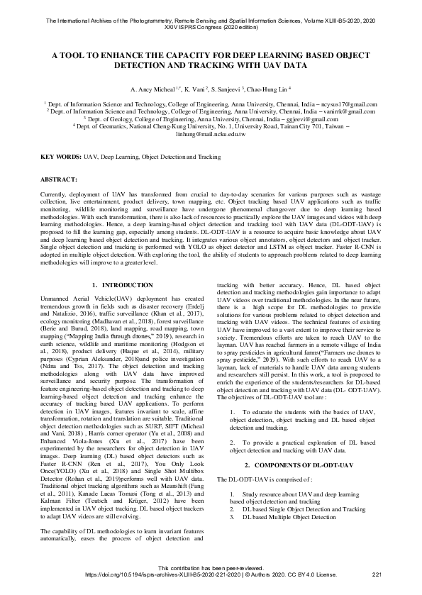 (PDF) A TOOL TO ENHANCE THE CAPACITY FOR DEEP LEARNING BASED OBJECT ...