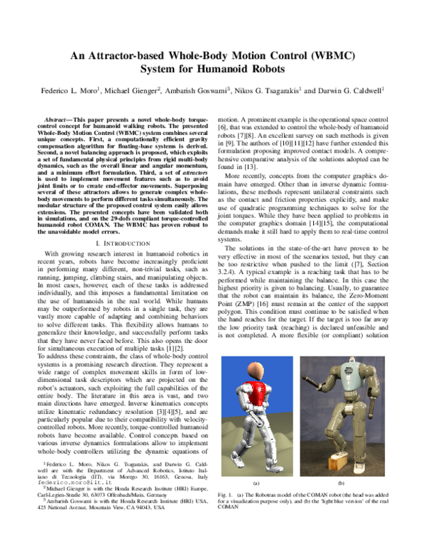 (PDF) An attractor-based Whole-Body Motion Control (WBMC) system for ...