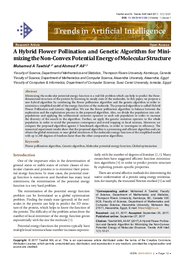 (PDF) A Hybrid Flower Pollination and Genetic Algorithm for Minimizing ...