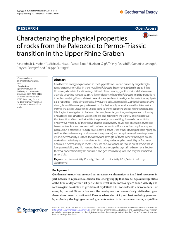 (PDF) Characterizing the physical properties of rocks from the ...