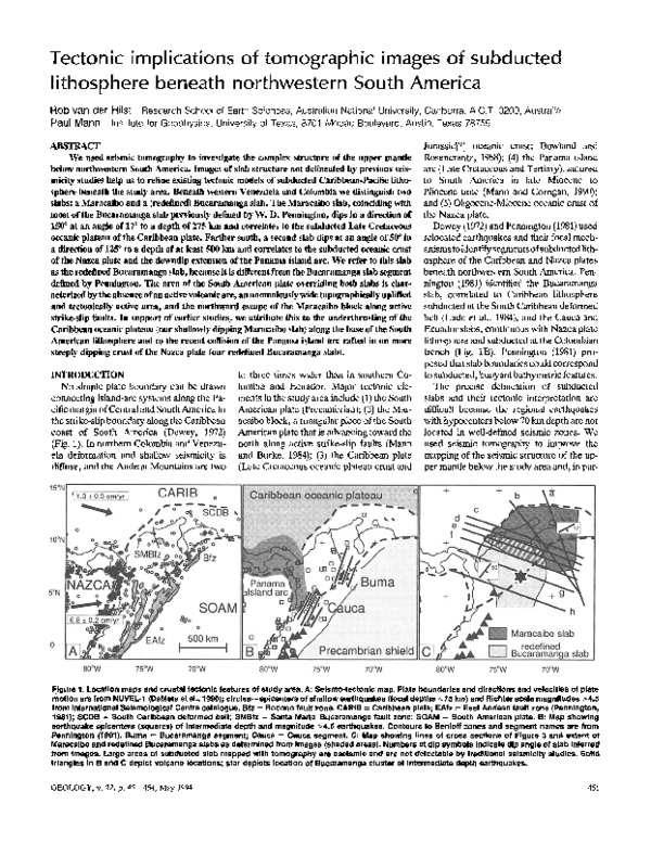 (PDF) Tectonic implications of tomographic images of subducted ...