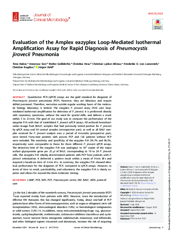 (PDF) Evaluation of the Amplex eazyplex Loop-Mediated Isothermal ...
