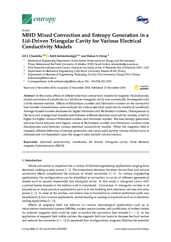 (PDF) MHD mixed convection and entropy generation in a 3-D microchannel ...
