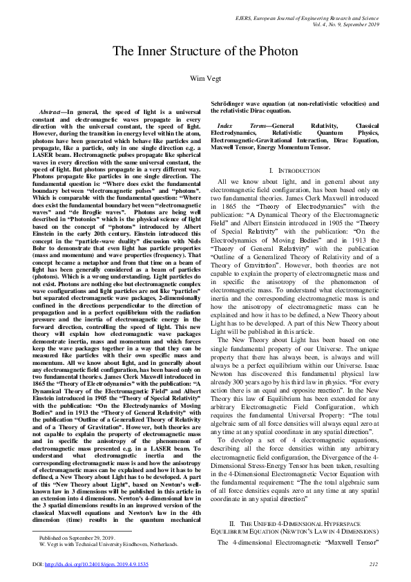 (PDF) The Inner Structure of the Photon