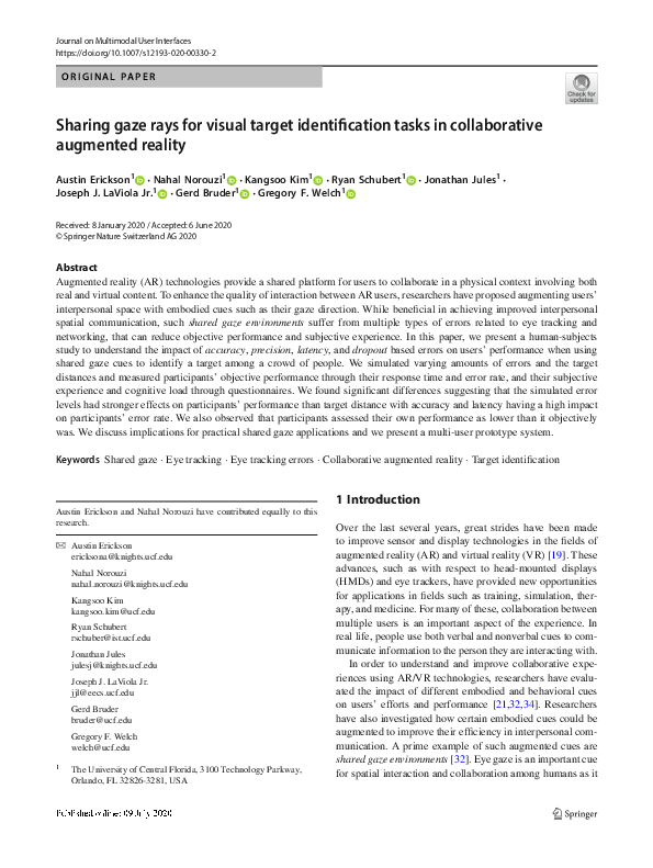 (PDF) Sharing gaze rays for visual target identification tasks in ...