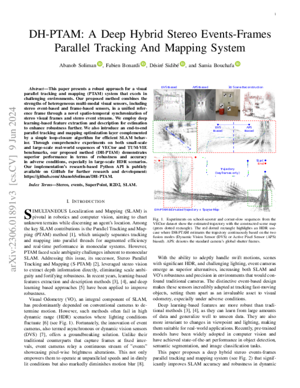 (PDF) DH-PTAM: A Deep Hybrid Stereo Events-Frames Parallel Tracking And ...