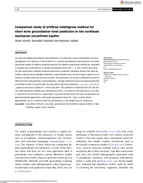 (PDF) Comparison study of artificial intelligence method for short term ...