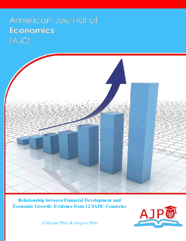 (PDF) Relationship between Financial Development and Economic Growth ...