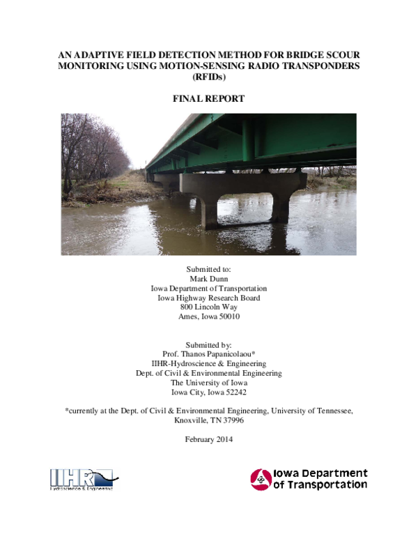 (PDF) An Adaptive Field Detection Method For Bridge Scour Monitoring ...