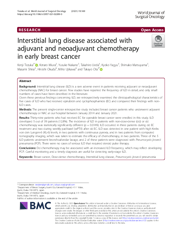 (PDF) Interstitial lung disease associated with adjuvant and ...