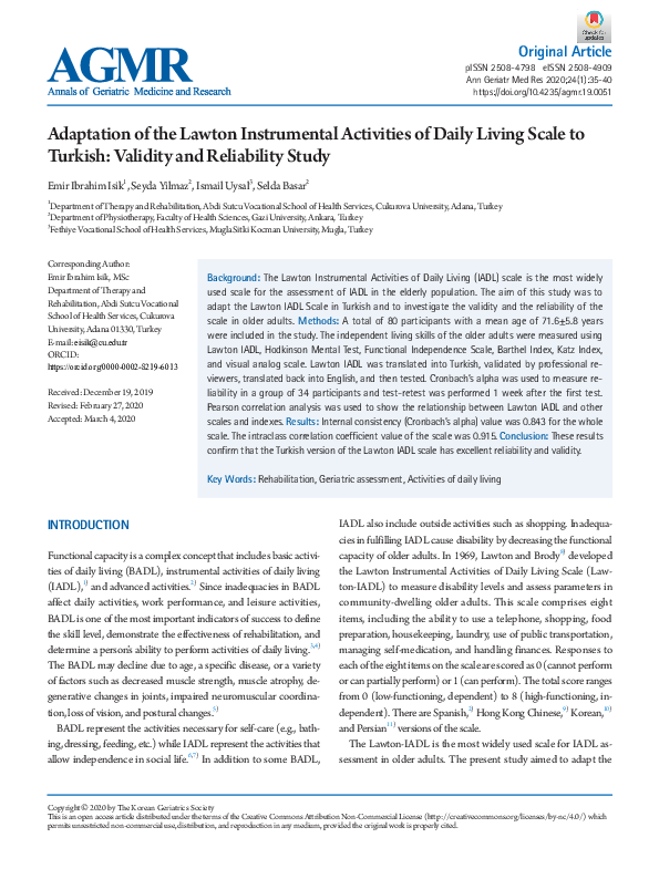 LAWTON INSTRUMENTAL ACTIVITIES OF DAILY LIVING SCALE visual data 3