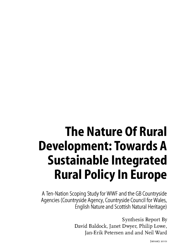 (PDF) The nature of rural development: Towards a sustainable integrated ...