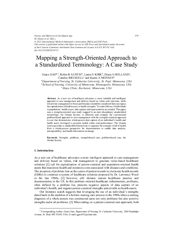 (PDF) Mapping a Strength-Oriented Approach to a Standardized ...