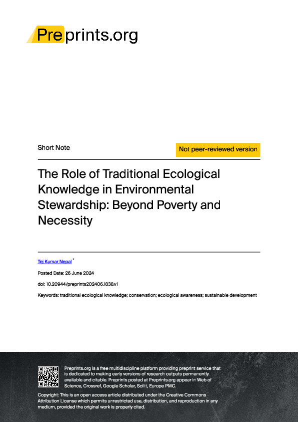 (PDF) The Role of Traditional Ecological Knowledge in Environmental ...