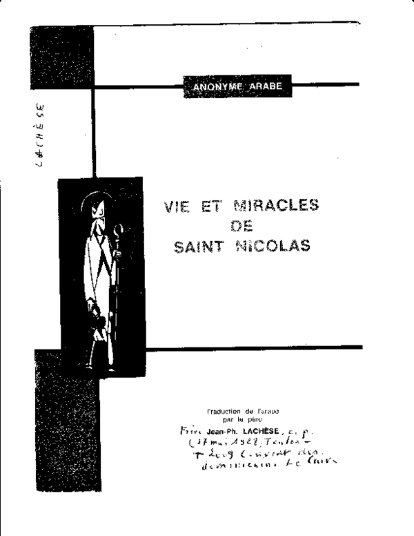 (PDF) Anonyme arabe Vie et miracles de saint Nicolas