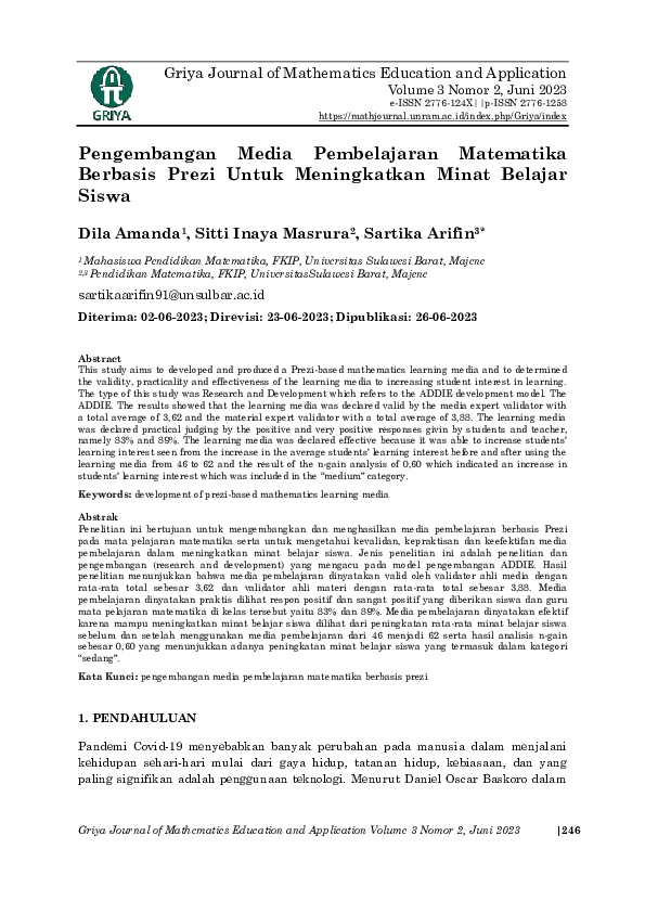 (PDF) Pengembangan Media Pembelajaran Matematika Berbasis Prezi Untuk ...