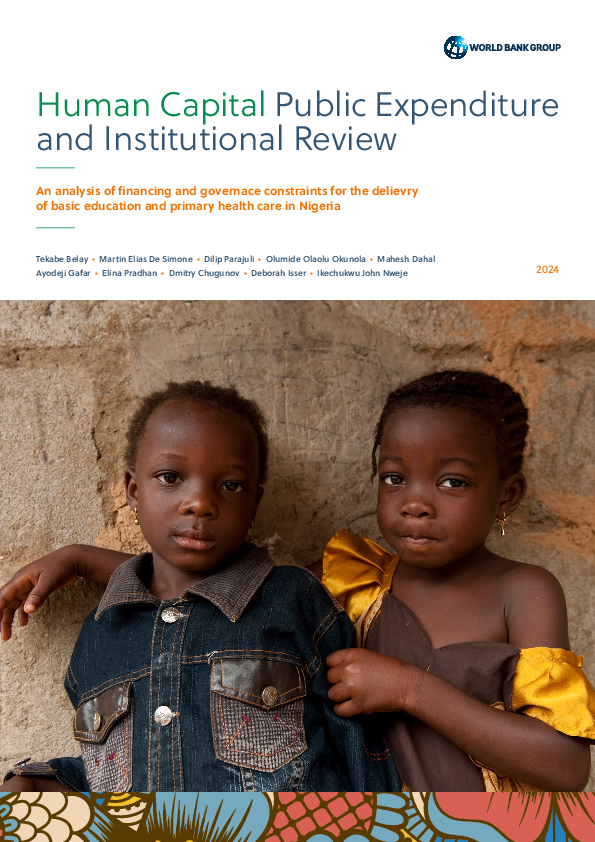 (PDF) Human Capital Public Expenditure and Institutional Review