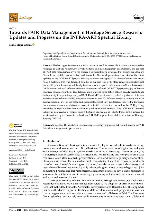 (PDF) Towards FAIR Data Management in Heritage Science Research ...