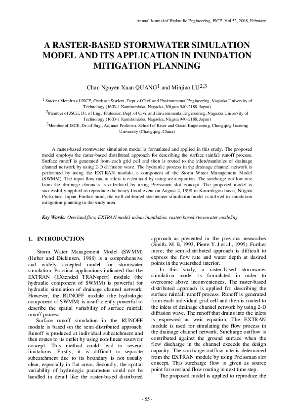 (PDF) A Raster-Based Stormwater Simulation Model and Its Application in ...