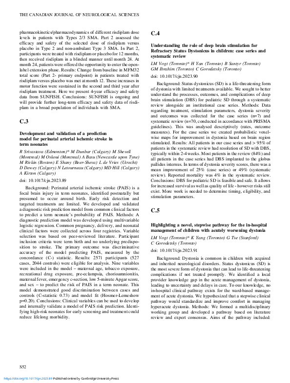 (PDF) C.3 Development and validation of a prediction model for ...