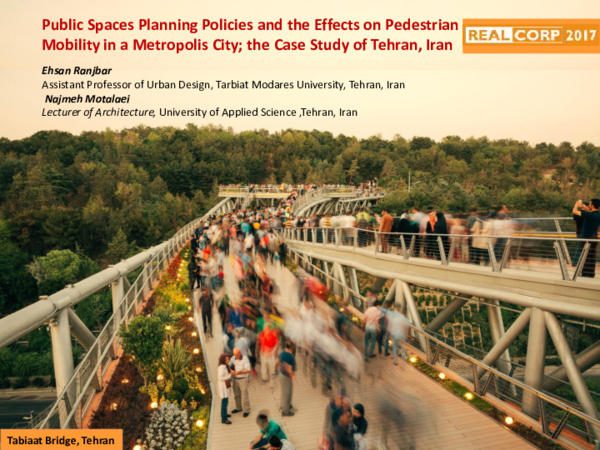 (PDF) Public Spaces Planning Policies and the Effects on Pedestrian ...